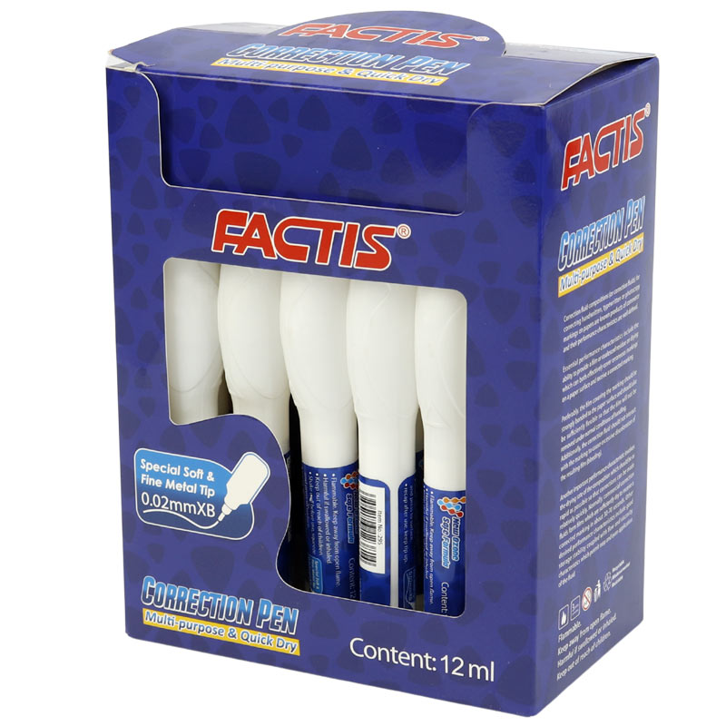 غلط گیر قلمی Factis No.:295 12ml بسته 24 عددی