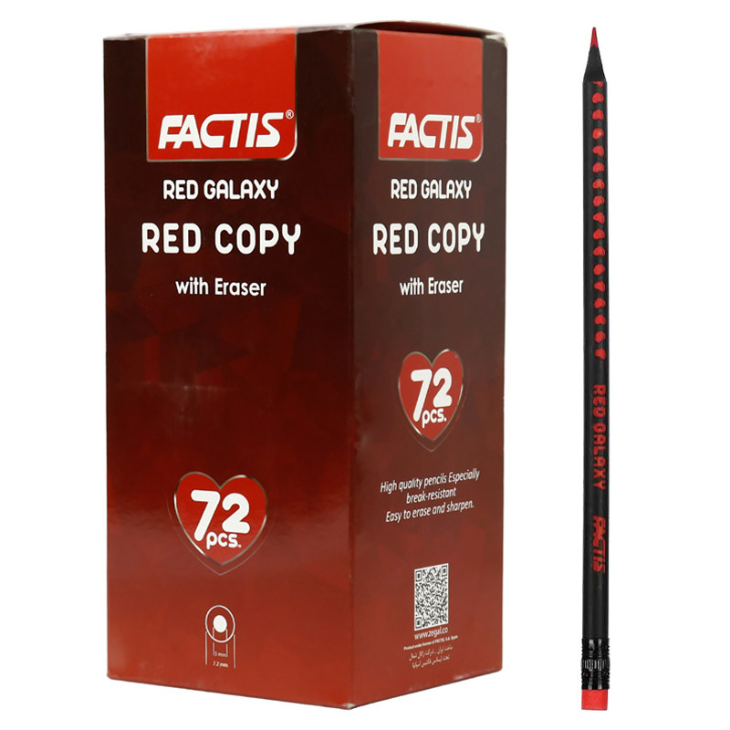 مداد قرمز فکتیس Factis Red Galaxy بسته 72 عددی