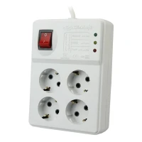 محافظ برق صوتی تصویری 4 خانه ارت دار فرحان الکتریک با کابل 3 متری Farhan Electric FEPS4445