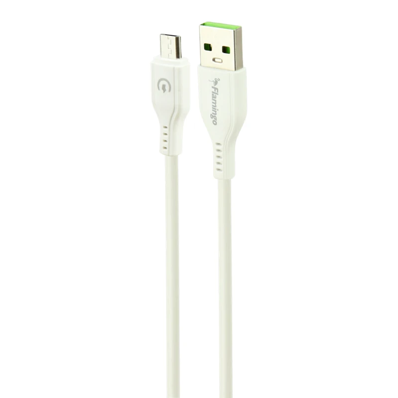 شارژر فندکی فست شارژ Flamingo H-613A 2.4A + کابل میکرو یو اس بی