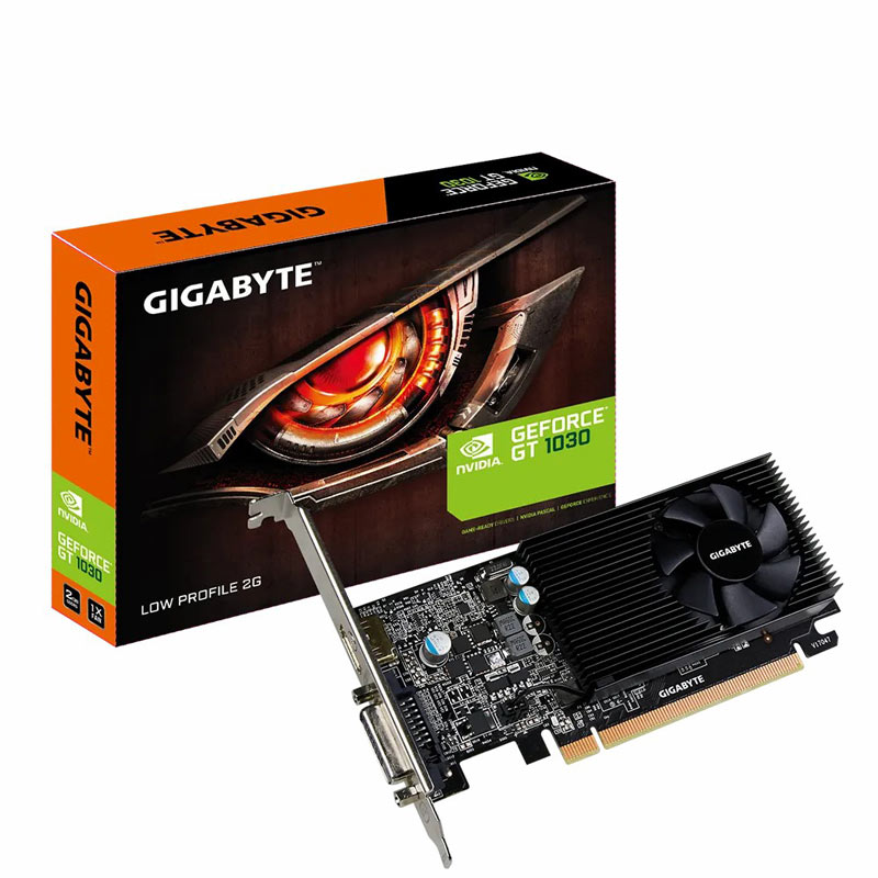 کارت گرافیک GIGABYTE GeForce GT1030 Low Profile OC 2GB GDDR5 64Bit