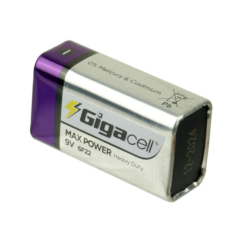 باتری کتابی گیگاسل Gigacell Max Power Heavy Duty 6F22