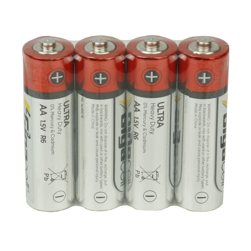 باتری چهارتایی قلمی Gigacell Ultra Heavy Duty R6 1.5V AA بسته 40 عددی شرینک