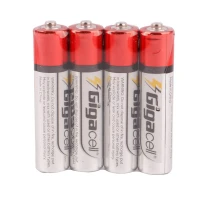 باتری چهارتایی نیم قلمی Gigacell Ultra Heavy Duty R03 1.5V AAA بسته 40 عددی شرینک