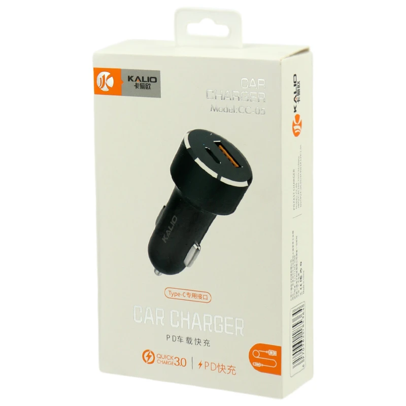 شارژر فندکی فست شارژ Kalio CC-05 QC3.0 3A PD 20W