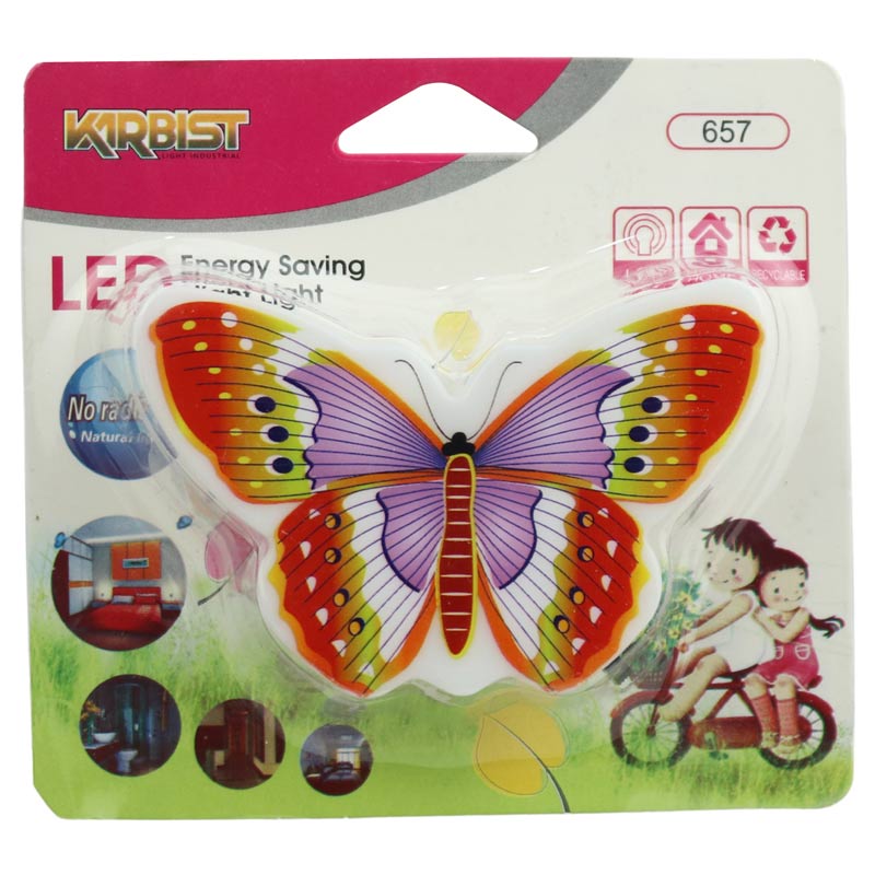 چراغ خواب طرح پروانه Karbist 657