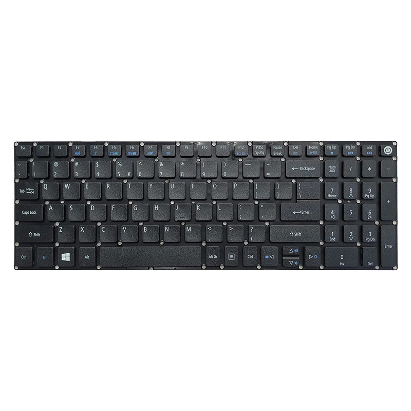کیبورد لپ تاپ ایسر Acer Aspire E5-575 بدون فریم مشکی