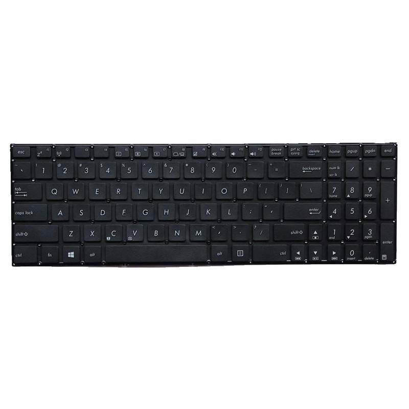کیبورد لپ تاپ ایسوس Asus X555 بدون فریم مشکی