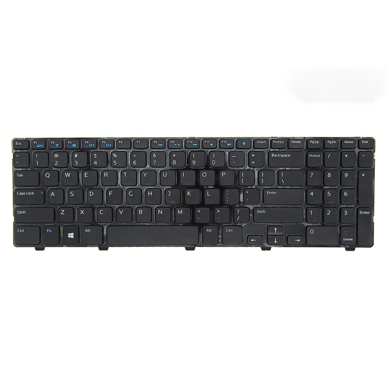کیبورد لپ تاپ دل Dell Inspiron 3521 بدون فریم مشکی