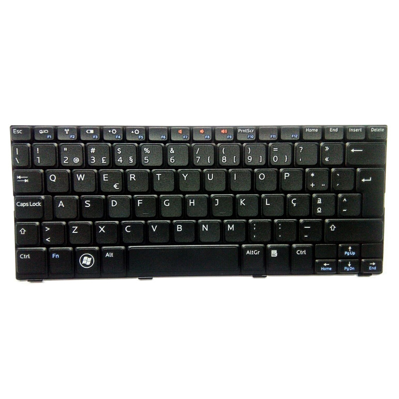 کیبورد لپ تاپ دل Dell Inspiron Mini 1012 با فریم مشکی