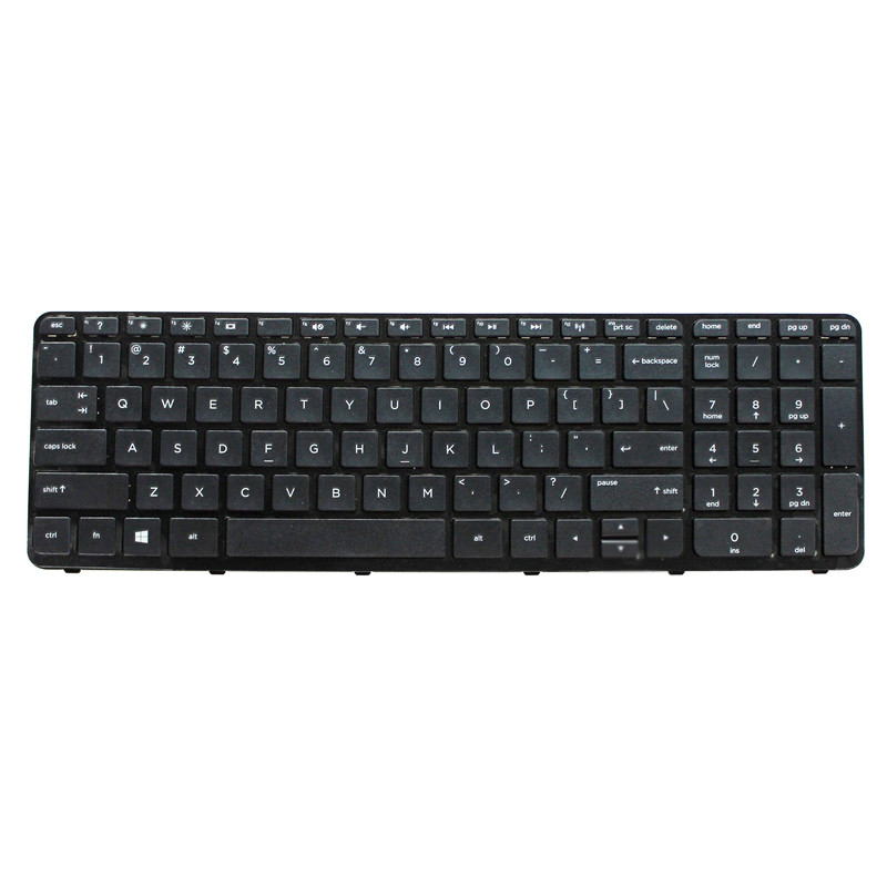 کیبورد لپ تاپ اچ پی HP Pavilion 15-N بدون فریم مشکی