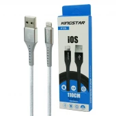 کابل لایتنینگ 2.1 آمپر کینگ استار K125i طول 1.1 متر
