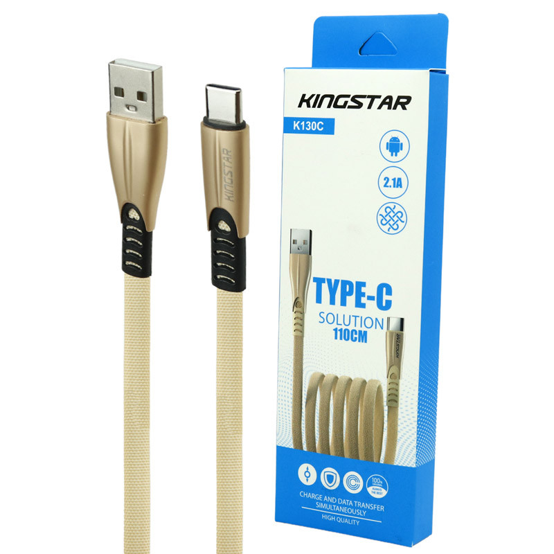 کابل تایپ سی KingStar K130C 2.1A 1.1m
