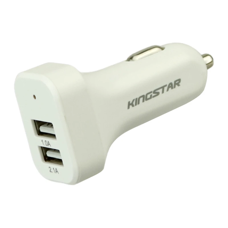 شارژر فندکی KingStar KC103i 2.1A + کابل آیفونی