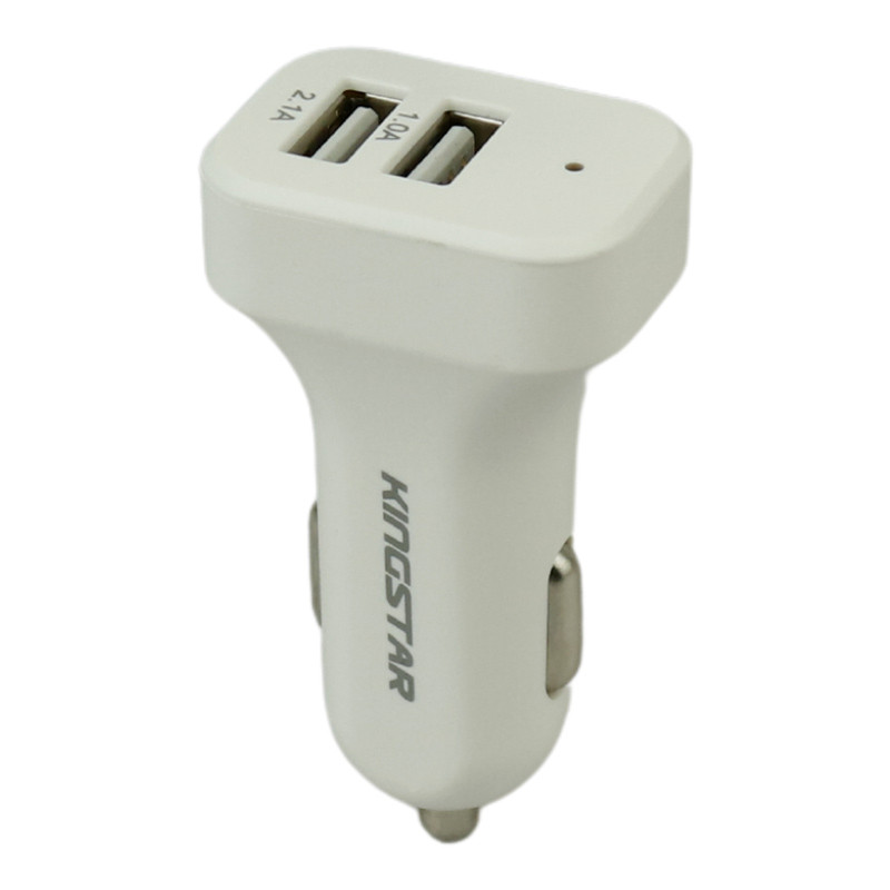 شارژر فندکی KingStar KC103A 2.1A + کابل میکرو یو اس بی