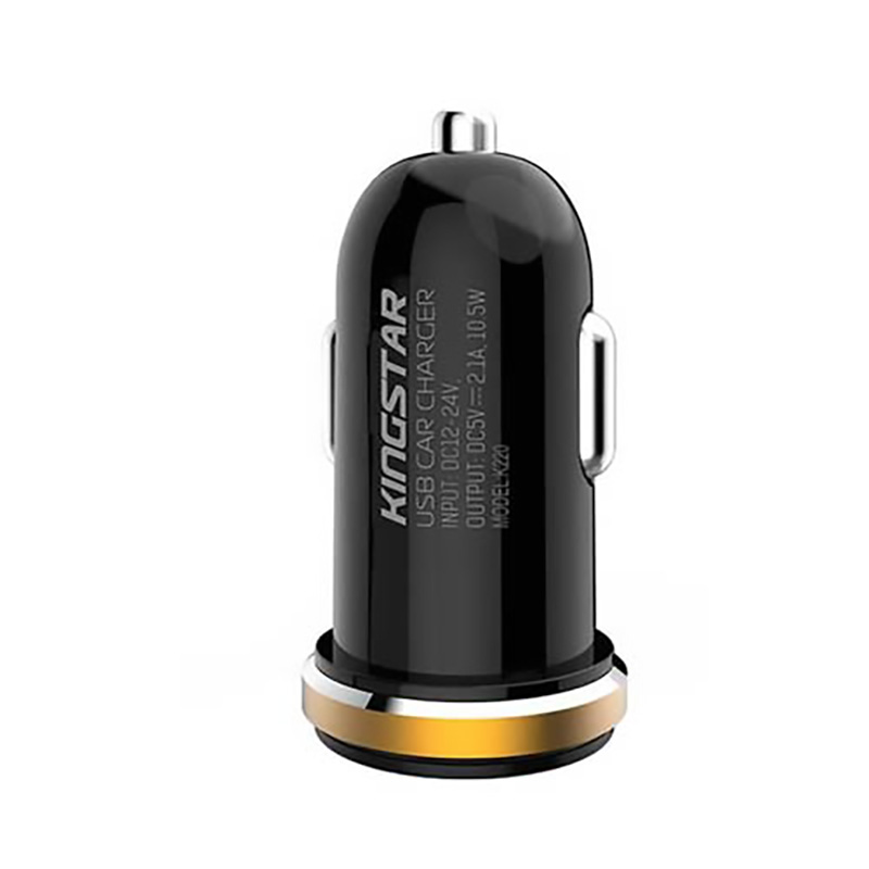 شارژر فندکی فست شارژ KingStar KC110A 2.1A 10.5W + کابل میکرو یو اس بی