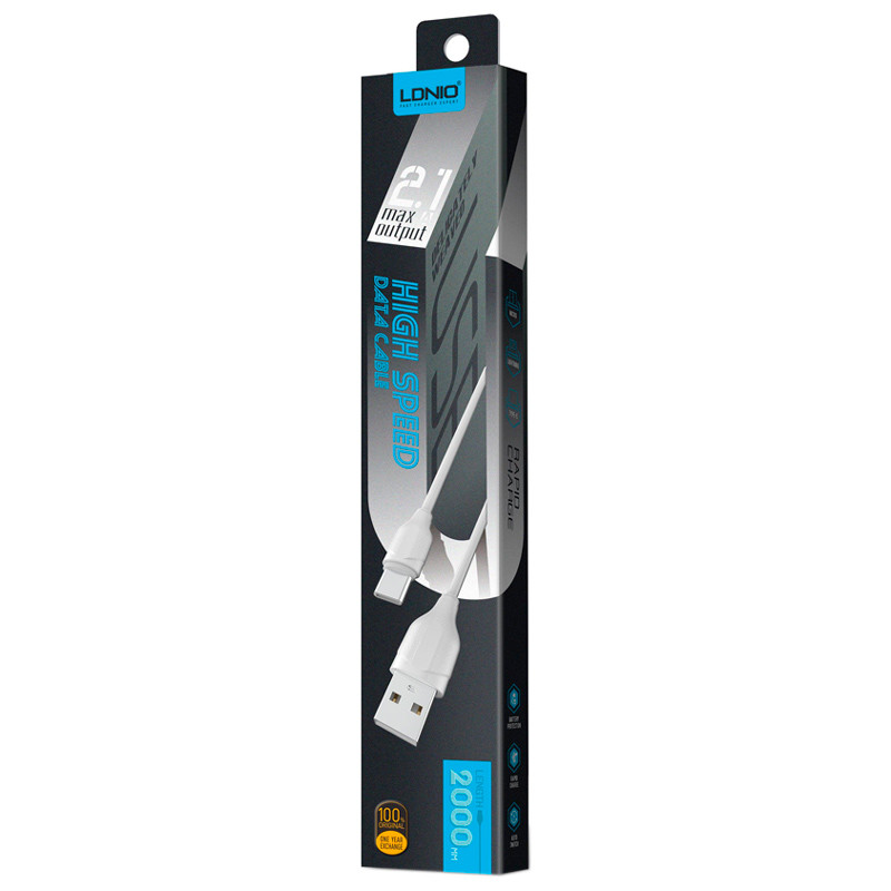 کابل میکرو یو اس بی Ldnio LS372 2.1A 2m