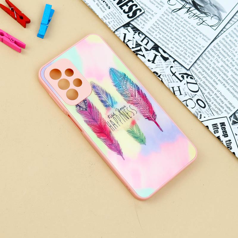 قاب لیزری سامسونگ Galaxy A23 طرح دار براق محافظ لنزدار