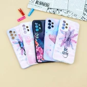 قاب لیزری سامسونگ Galaxy A23 طرح دار براق محافظ لنزدار
