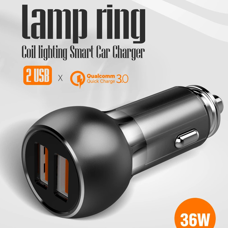 شارژر فندکی فست شارژ Ldnio C503Q 3A QC3.0 PD 36W + کابل تایپ سی