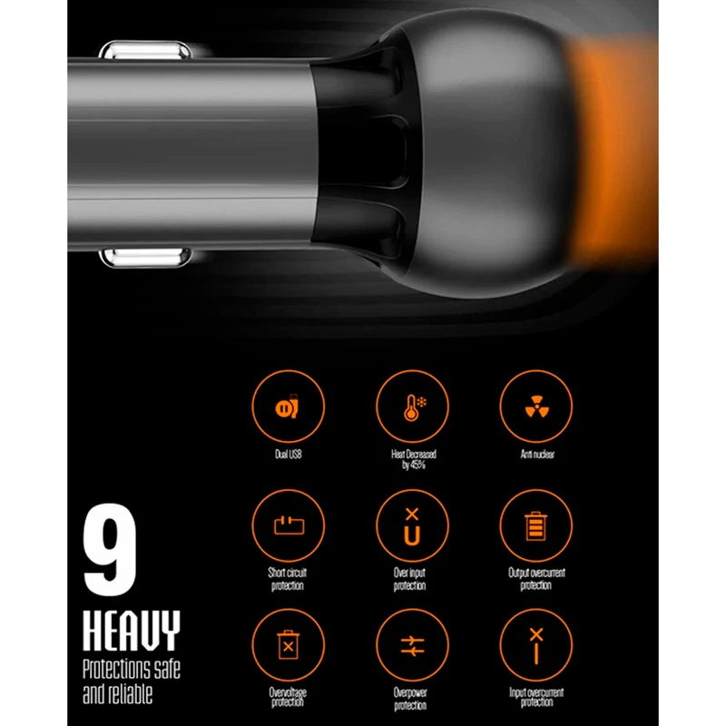 شارژر فندکی فست شارژ Ldnio C503Q 3A QC3.0 36W + کابل تایپ سی
