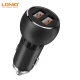 شارژر فندکی فست شارژ Ldnio C503Q 3A QC3.0 36W + کابل تایپ سی