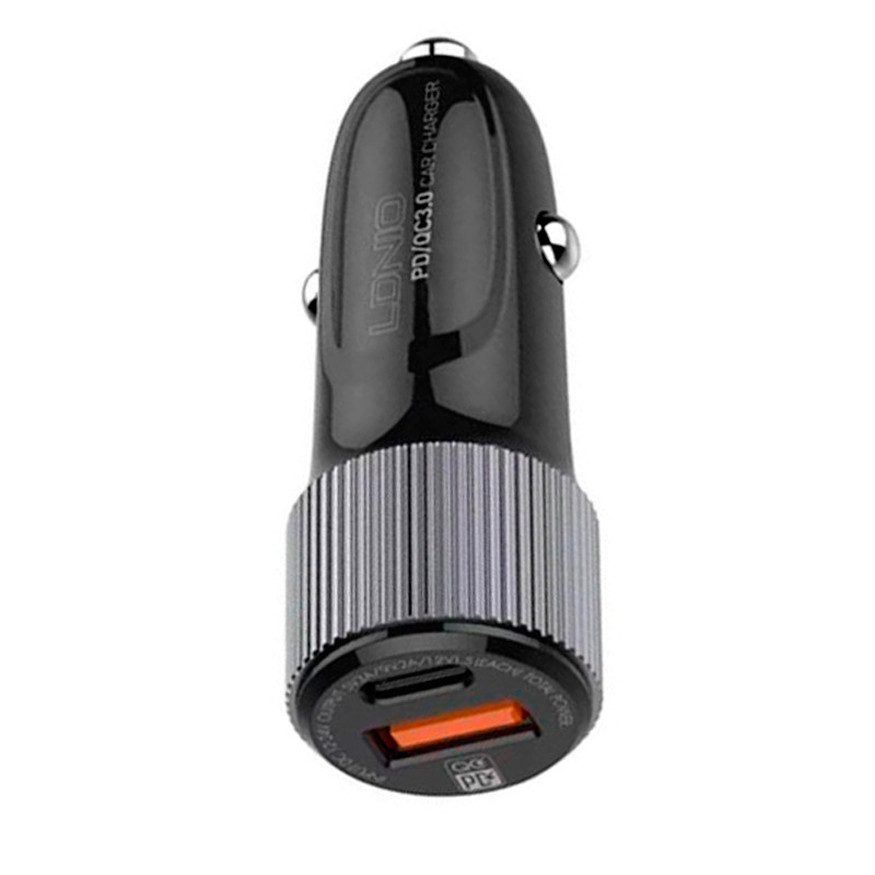 شارژر فندکی فست شارژ Ldnio C510Q 2.4A QC3.0 PD 38W + کابل تایپ سی