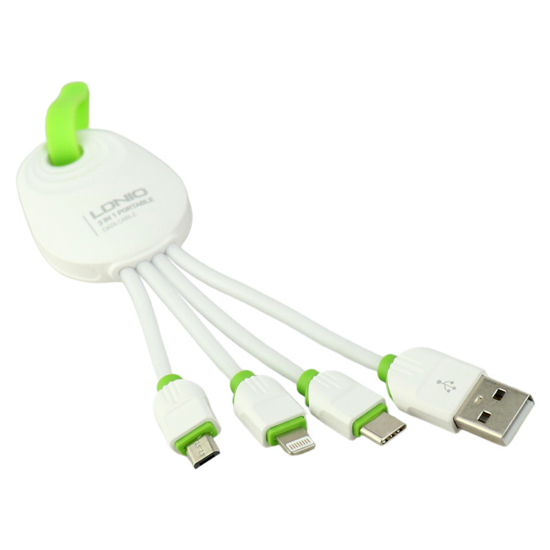 کابل 3 سر فست شارژ Ldnio LC95 5.8A 7cm