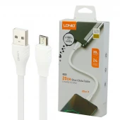 کابل کوتاه میکرو یو اس بی فست شارژ 2.4 آمپر الدینیو LS550 طول 20 سانتی متر