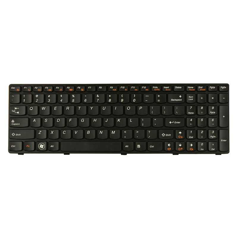 کیبورد لپ تاپ لنوو Lenovo G580 با فریم مشکی