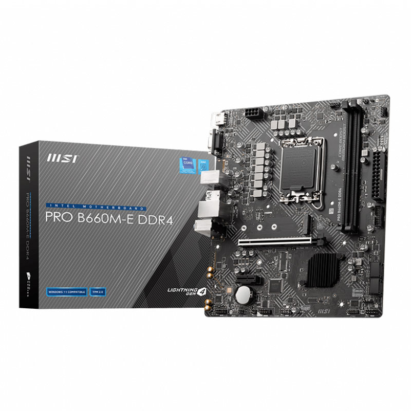 مادربرد ام اس آی Pro B660M-E DDR4