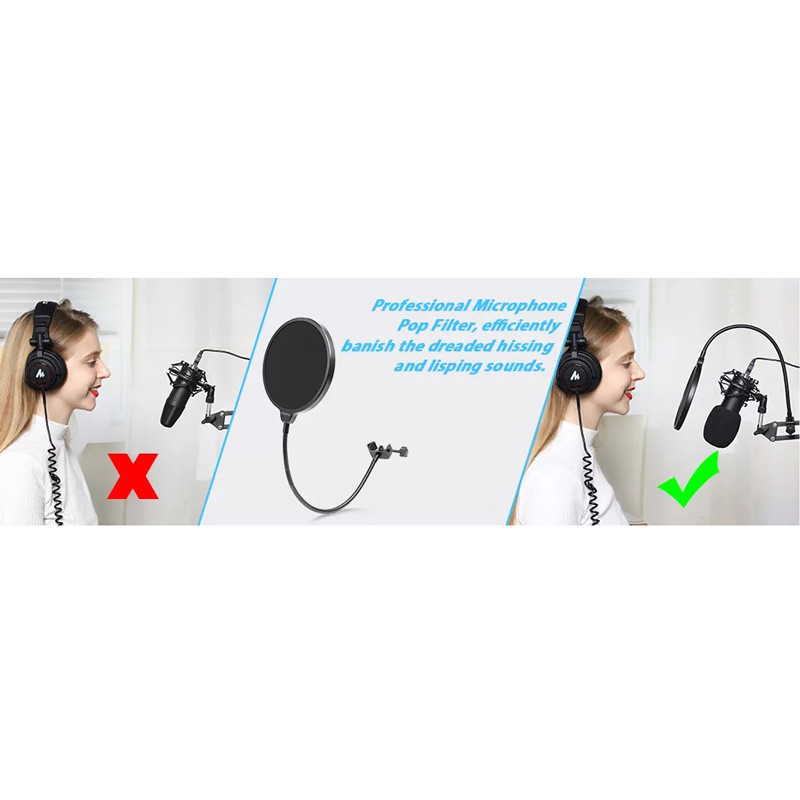 پاپ فیلتر میکروفون ماونو Maono AU-PF150