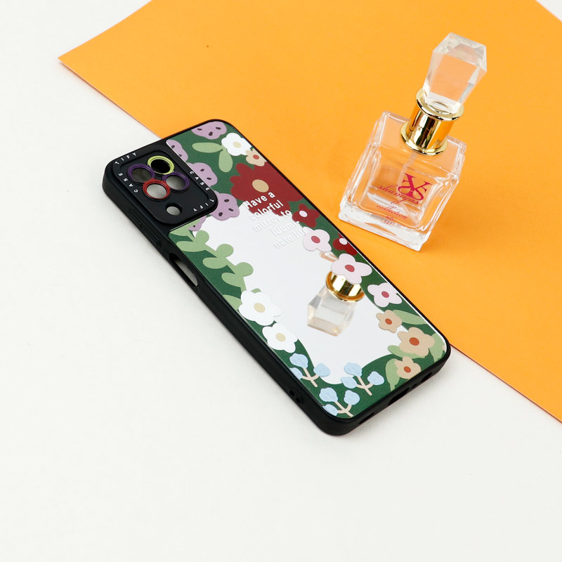 قاب آینه ای طرحدار محافظ لنزدار Samsung Galaxy A12