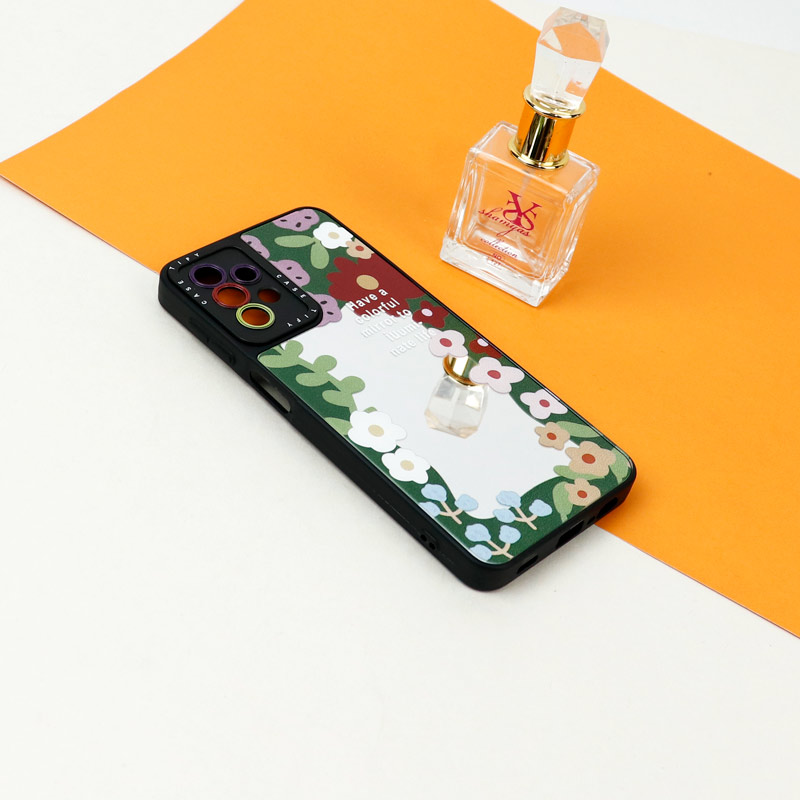قاب آینه ای طرحدار محافظ لنزدار Samsung Galaxy A13 4G