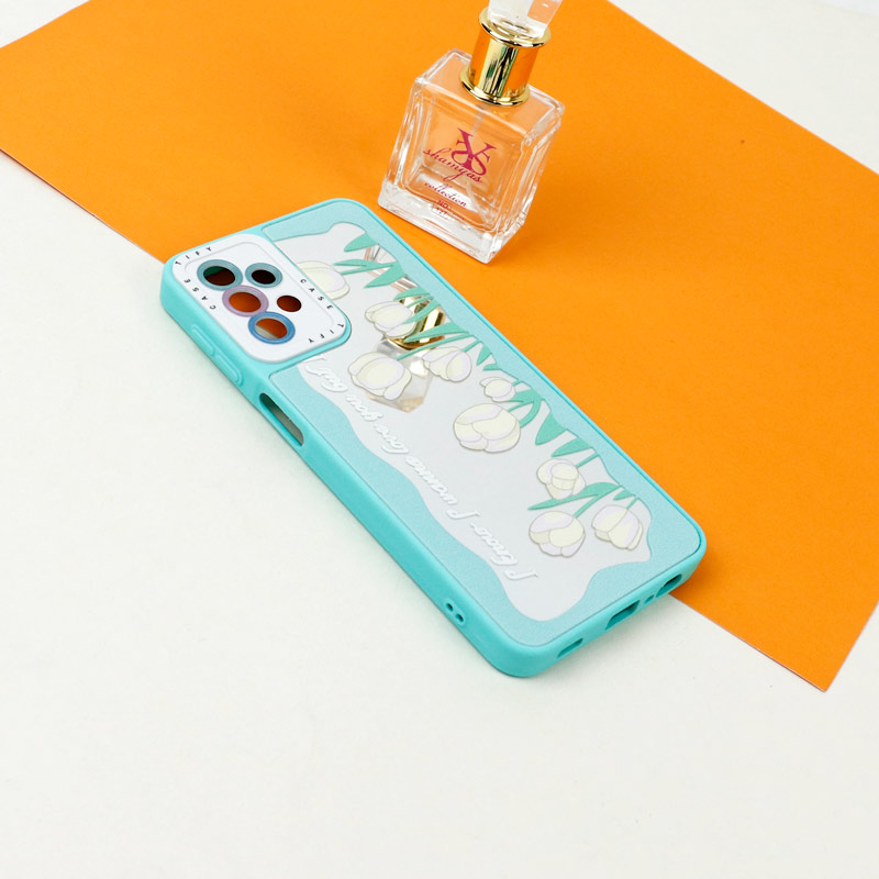 قاب آینه ای طرحدار محافظ لنزدار Samsung Galaxy A13 4G