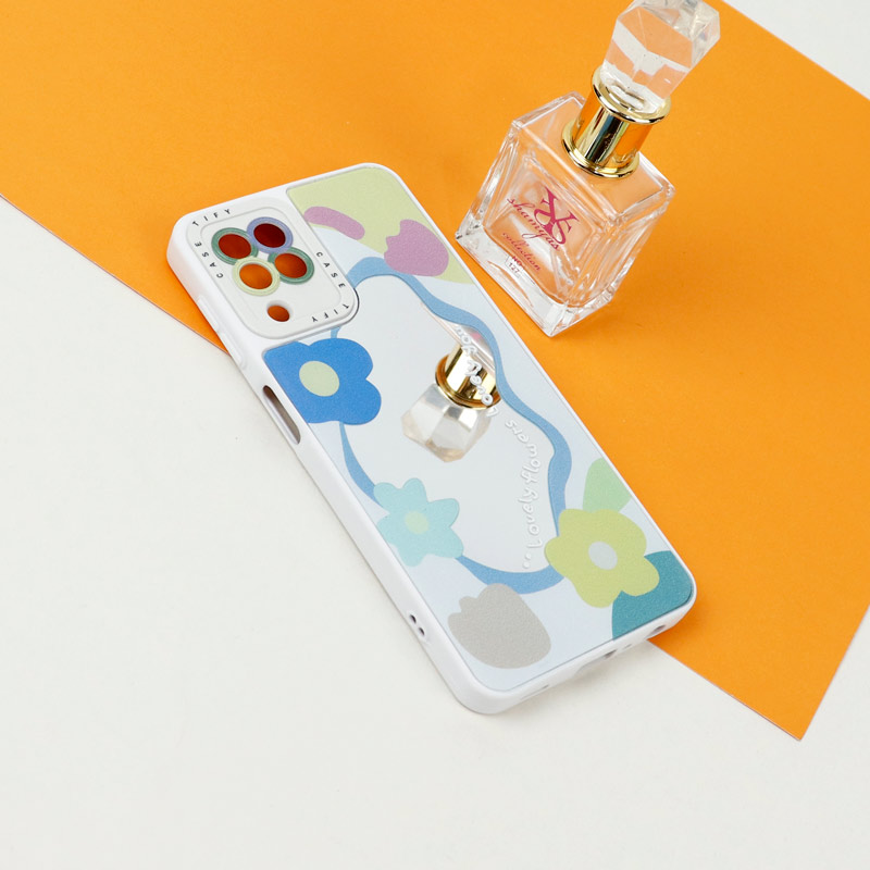 قاب آینه ای طرحدار محافظ لنزدار Samsung Galaxy A22 4G