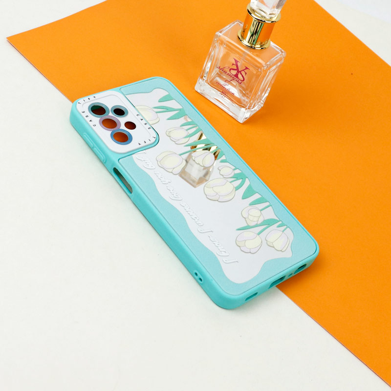 قاب آینه ای طرحدار محافظ لنزدار Samsung Galaxy A32 4G