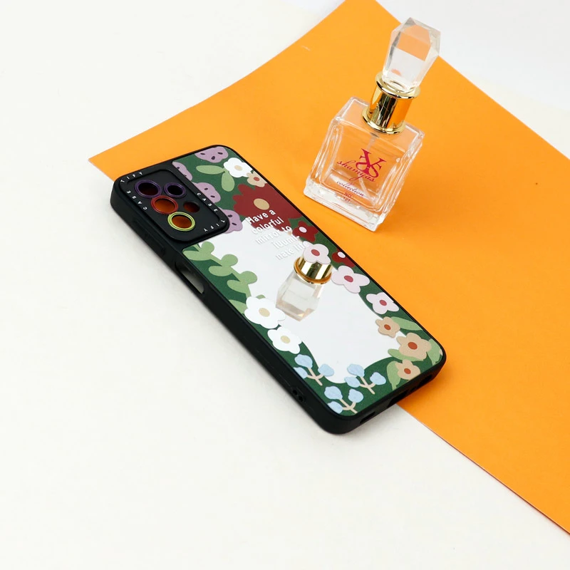 قاب آینه ای طرحدار محافظ لنزدار Samsung Galaxy A32 4G