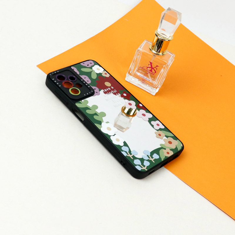 قاب آینه ای طرحدار محافظ لنزدار Samsung Galaxy A32 4G