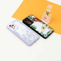 قاب آینه ای طرحدار محافظ لنزدار Samsung Galaxy A52 / A52s