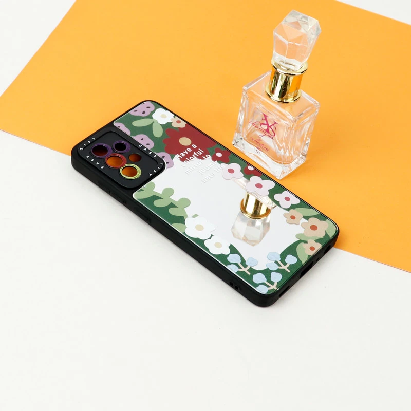 قاب آینه ای طرحدار محافظ لنزدار Samsung Galaxy A52 / A52s