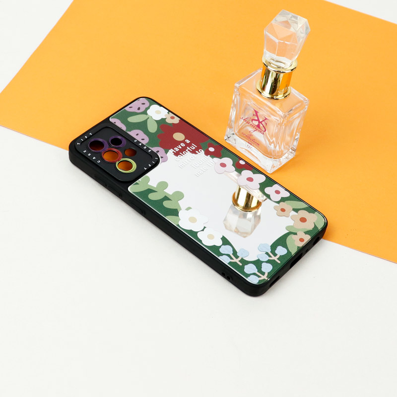 قاب آینه ای طرحدار محافظ لنزدار Samsung Galaxy A52 / A52s