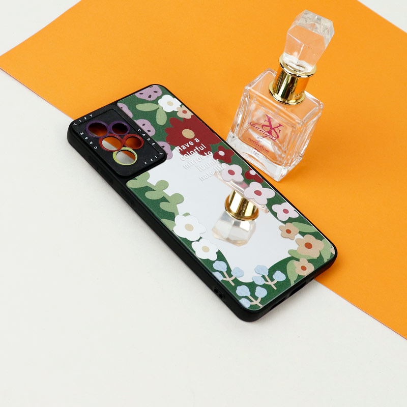قاب آینه ای طرحدار محافظ لنزدار Samsung Galaxy A73