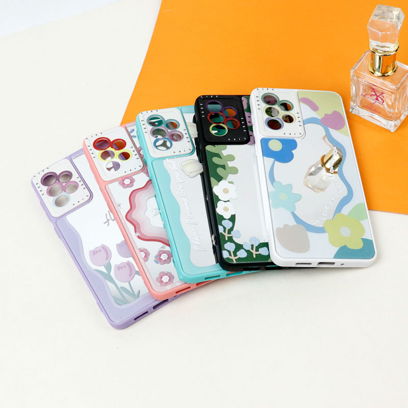 قاب آینه ای طرحدار محافظ لنزدار Samsung Galaxy A73