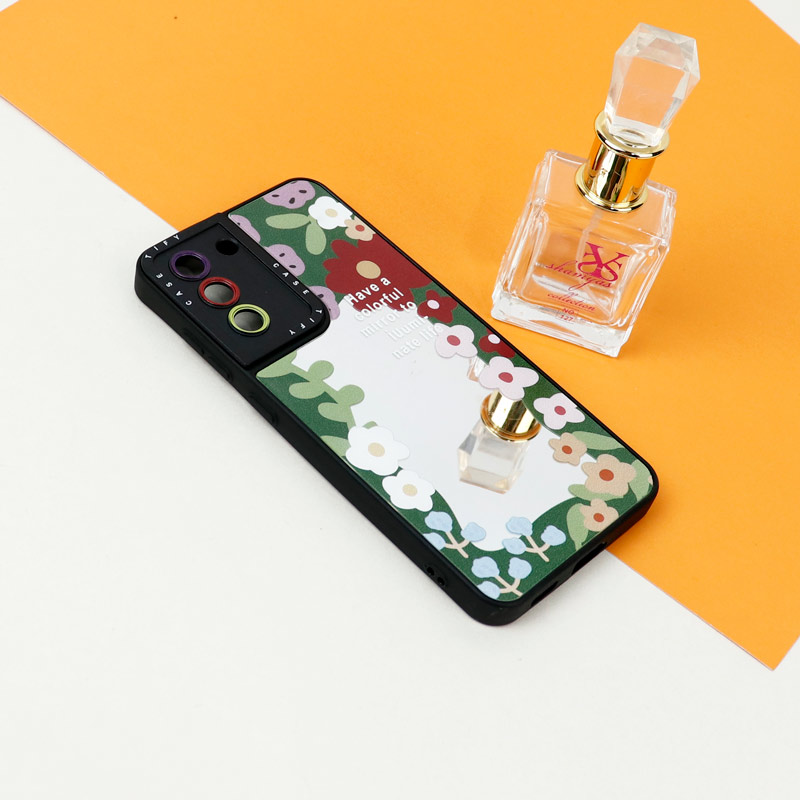 قاب آینه ای طرحدار محافظ لنزدار Samsung Galaxy S21 FE 5G