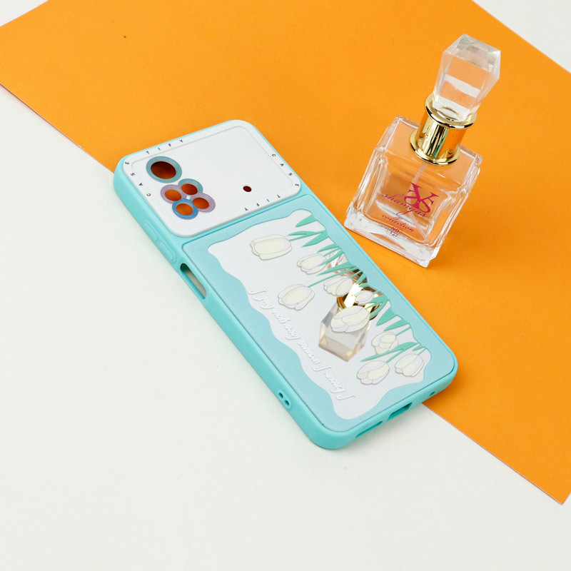 قاب آینه ای طرحدار محافظ لنزدار Xiaomi Poco M4 Pro