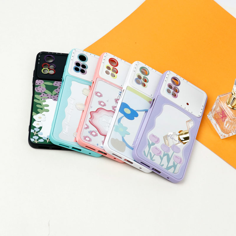 قاب آینه ای طرحدار محافظ لنزدار Xiaomi Poco M4 Pro