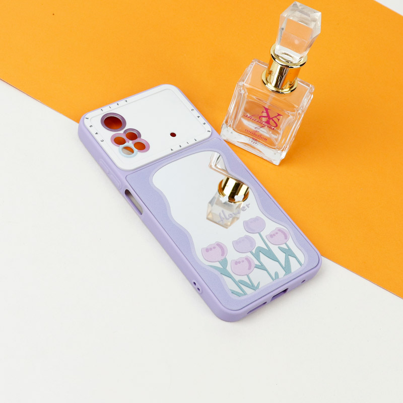 قاب آینه ای طرحدار محافظ لنزدار Xiaomi Poco M4 Pro