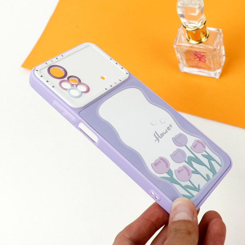 قاب آینه ای طرحدار محافظ لنزدار Xiaomi Poco M4 Pro