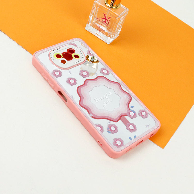 قاب آینه ای طرحدار محافظ لنزدار Xiaomi Poco X3